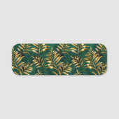 Seamless pattern with golden ferns naamplaatje (Voorkant)