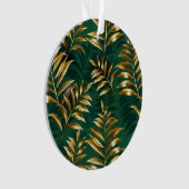 Seamless pattern with golden ferns ornament (voorkant)