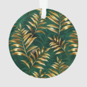 Seamless pattern with golden ferns ornament (achterkant)