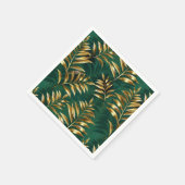 Seamless pattern with golden ferns servet (Hoek)