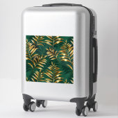 Seamless pattern with golden ferns sticker (Koffer)