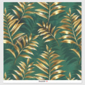 Seamless pattern with golden ferns sticker (Vel)