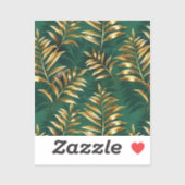 Seamless pattern with golden ferns sticker (Vel)