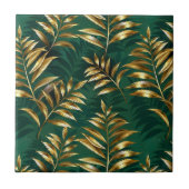 Seamless pattern with golden ferns tegeltje (Voorkant)