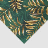Seamless pattern with golden ferns tissuepapier (Detail)