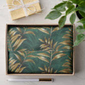 Seamless pattern with golden ferns tissuepapier (Geschenk)