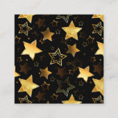 Seamless pattern with Golden Stars Aanbevelingskaartje (Voorkant)