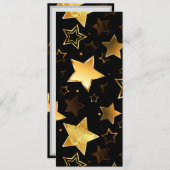 Seamless pattern with Golden Stars Aankondiging (Voorkant / Achterkant)