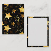 Seamless pattern with Golden Stars Advieskaart (Voorkant / Achterkant)