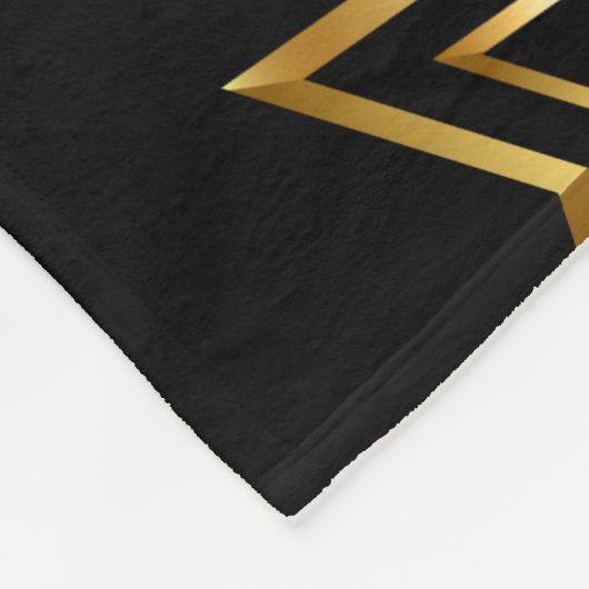 Seamless pattern with Golden Stars Fleece Deken (Hoek)