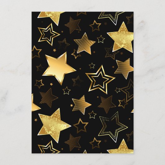 Seamless pattern with Golden Stars Menu (Voorkant)