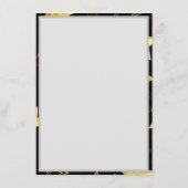 Seamless pattern with Golden Stars Menu (Achterkant)