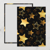 Seamless pattern with Golden Stars Menu (Voorkant / Achterkant)