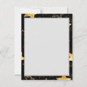 Seamless pattern with Golden Stars Notitiekaartje (Achterkant)
