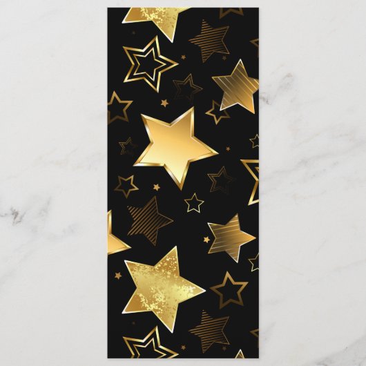 Seamless pattern with Golden Stars Programmakaart (Voorkant)