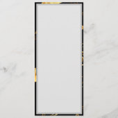 Seamless pattern with Golden Stars Programmakaart (Achterkant)