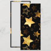 Seamless pattern with Golden Stars Programmakaart (Voorkant / Achterkant)