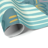 Seamless pattern with hand drawn bird buletive sil cadeaupapier (Rol Hoek)