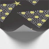 Seamless pattern with hand drawn Christmas trees i Cadeaupapier (Hoek)