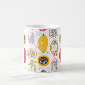 Seamless pattern with hand drawn exotic fruits. Ab Koffiemok (Center)