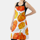 Seamless pattern with handdrawn watercolor orange  schort (Insitu)