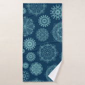 Seamless pattern with laced snowflakespattern, ara badhanddoek (Badhanddoek)