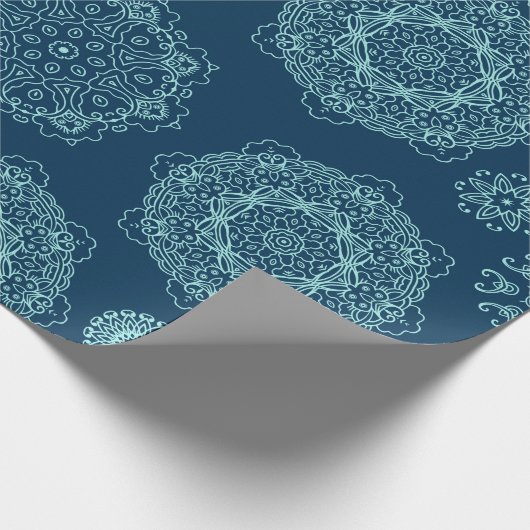 Seamless pattern with laced snowflakespattern, ara cadeaupapier (Hoek)