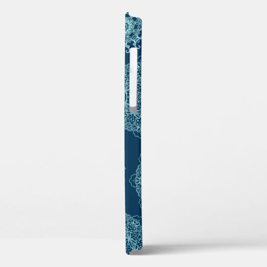 Seamless pattern with laced snowflakespattern, ara Case-Mate iPhone case (Achterkant / Links)