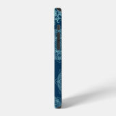 Seamless pattern with laced snowflakespattern, ara iPhone hoesje (Linkerkant)