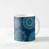 Seamless pattern with laced snowflakespattern, ara koffiemok (Voorkant rechts)