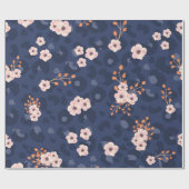 Seamless pattern with leopard skin and pink small  cadeaupapier (Vlak)