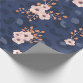 Seamless pattern with leopard skin and pink small  cadeaupapier (Hoek)