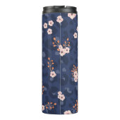 Seamless pattern with leopard skin and pink small thermosbeker (Achterkant)