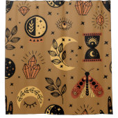 seamless pattern with magical elements douchegordijn (Voorkant)