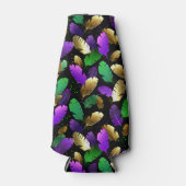 Seamless Pattern with Mardi Gras feathers Flesjeskoeler (Voorkant)