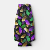 Seamless Pattern with Mardi Gras feathers Flesjeskoeler (Achterkant)