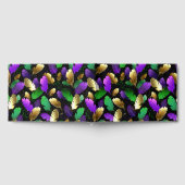 Seamless Pattern with Mardi Gras feathers Gastenboek (Volledig)