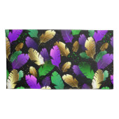 Seamless Pattern with Mardi Gras feathers Kussensloop (Achterkant-Rechts)