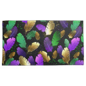 Seamless Pattern with Mardi Gras feathers Kussensloop (Voorkant-Rechts)