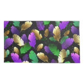 Seamless Pattern with Mardi Gras feathers Kussensloop (Achterkant)