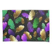 Seamless Pattern with Mardi Gras feathers Kussensloop (Voorkant-Links)