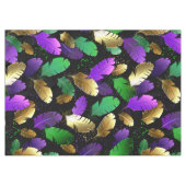 Seamless Pattern with Mardi Gras feathers Tafelkleed (Voorkant (Horizontaal))