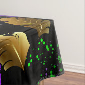 Seamless Pattern with Mardi Gras feathers Tafelkleed (Voorbeeld)