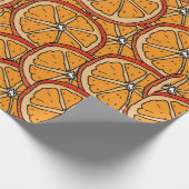 Seamless pattern with orange. Endless texture Cadeaupapier (Hoek)