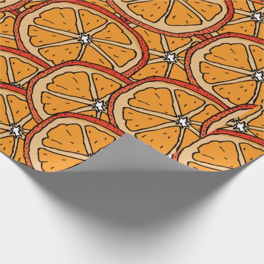 Seamless pattern with orange. Endless texture Cadeaupapier (Hoek)
