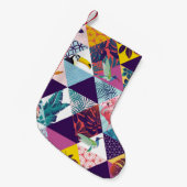 seamless pattern with Parrot, Toucans, Hummingbird Kleine Kerstsok (Voorkant (Hangend))