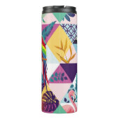 seamless pattern with Parrot, Toucans, Hummingbird Thermosbeker (Achterkant)