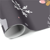 seamless pattern with reindeer, fir trees and sno cadeaupapier (Rol Hoek)