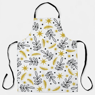 Seamless pattern with snowflakes and fir branches. schort