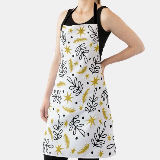 Seamless pattern with snowflakes and fir branches. schort (Insitu)